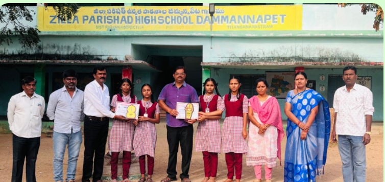 వైజ్ఞానిక ప్రదర్శనలో రాష్ట్ర స్థాయికి ఎంపికైన విద్యార్థులకు అభినందనలు