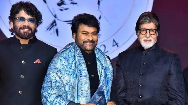 అక్కినేని జాతీయ పురస్కారాన్ని అమితాబ్ బచ్చన్ చేతుల మీదుగా అందుకున్న మెగాస్టార్ చిరంజీవి 