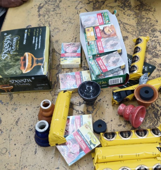 నిషేధిత హుక్కా అమ్మకాలపై సూర్యాపేట పోలీస్ ఉక్కుపాదం