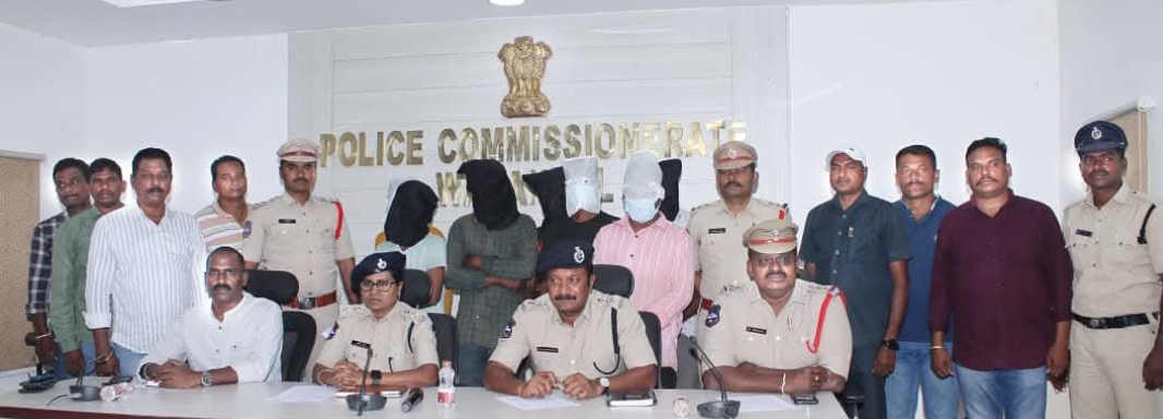 వరంగల్: అంతర్ జిల్లా కరెంట్ మోటార్ల దొంగల ముఠా అరెస్ట్