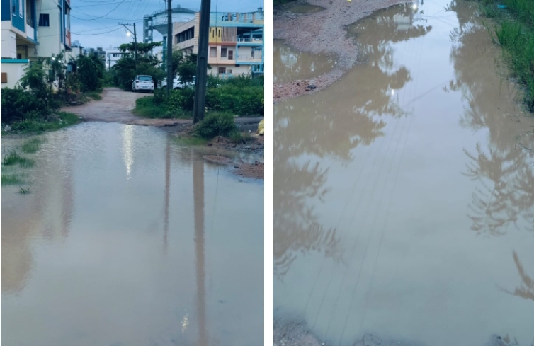 సిరిసిల్ల : వర్షపు నీటితో అల్లాడుతున్న శ్రీనగర్ కాలనీవాసులు