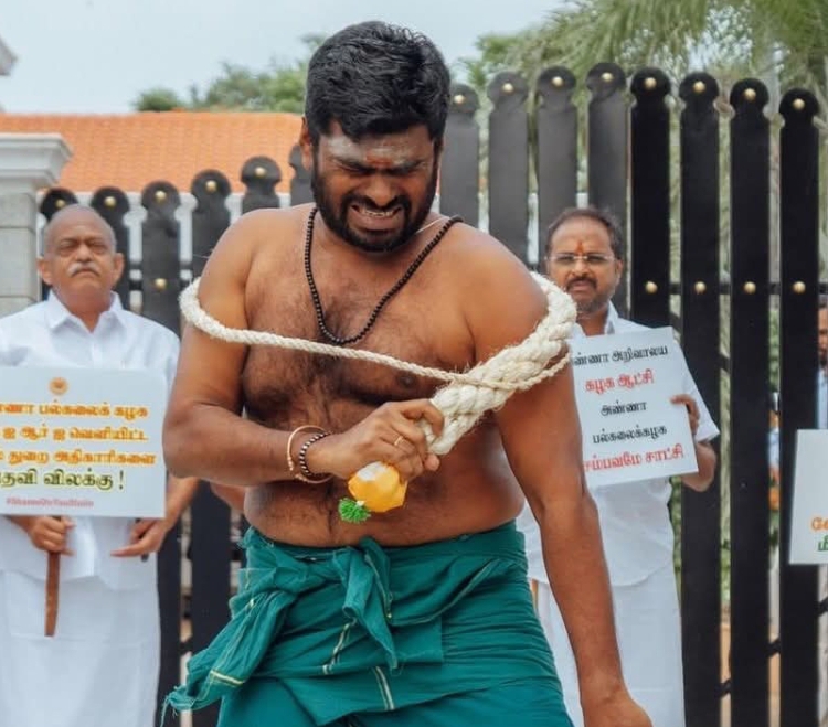 డీఎంకేను గద్దె దించే వరకు చెప్పులు వేసుకోను : తమిళ్ నాడు బీజేపీ చీఫ్ అన్నామలై