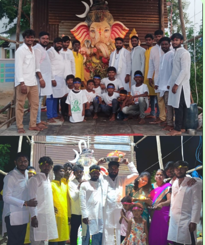 నరసింహులపేటలో గంగమ్మ ఒడిలోకి గౌరీ తనయుడు