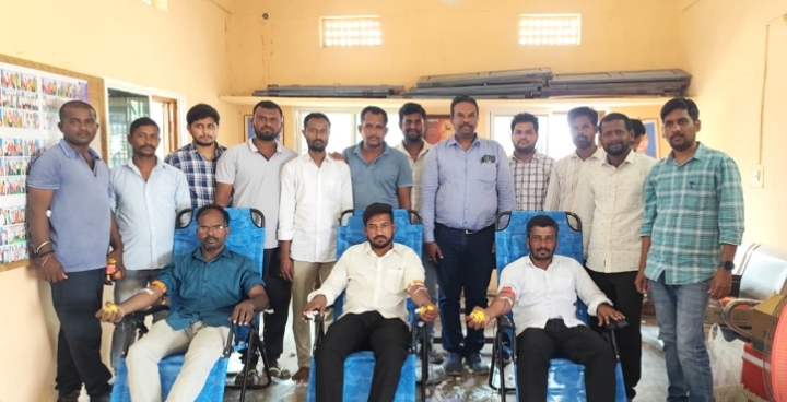 రక్తదాన శిబిరం తో ఆదర్శంగా నిలిచిన ధర్మారావుపేట గ్రామం