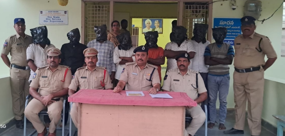 హత్య కేసులో 08 మంది నింధుతుల అరెస్ట్
