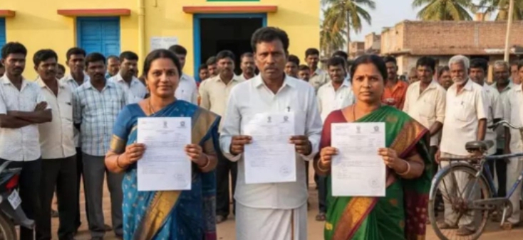 ఇద్దరు భార్యలతో నామినేషన్లుఏ భార్యను సర్పంచ్ చేయాలనే సందిగ్ధంలో భర్త