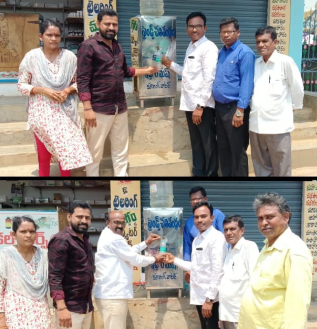 చలివేంద్రాన్ని ప్రారంభించిన మేము సైతం ఫౌండేషన్ చైర్మన్ తంబళ్ల రవి