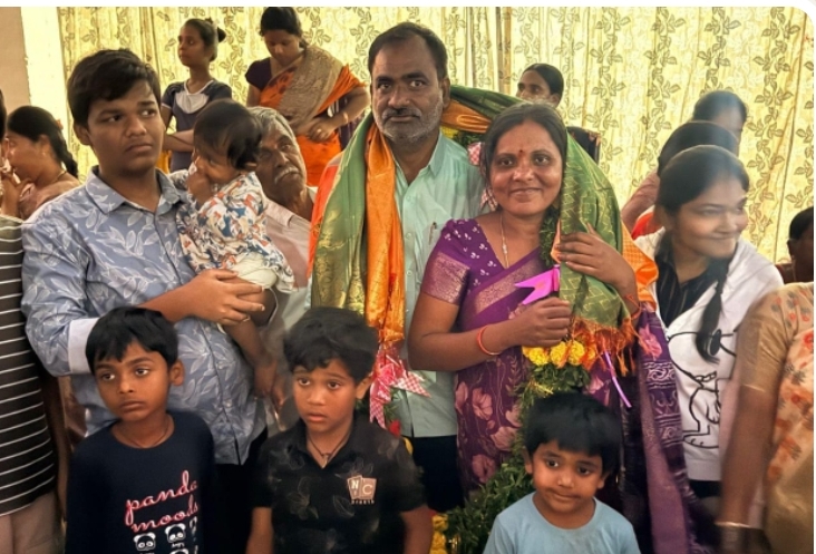 మల్లారెడ్డి గూడ సర్పంచ్&zwnj;గా  సబిత గోవర్ధన్ రెడ్డి విజయం