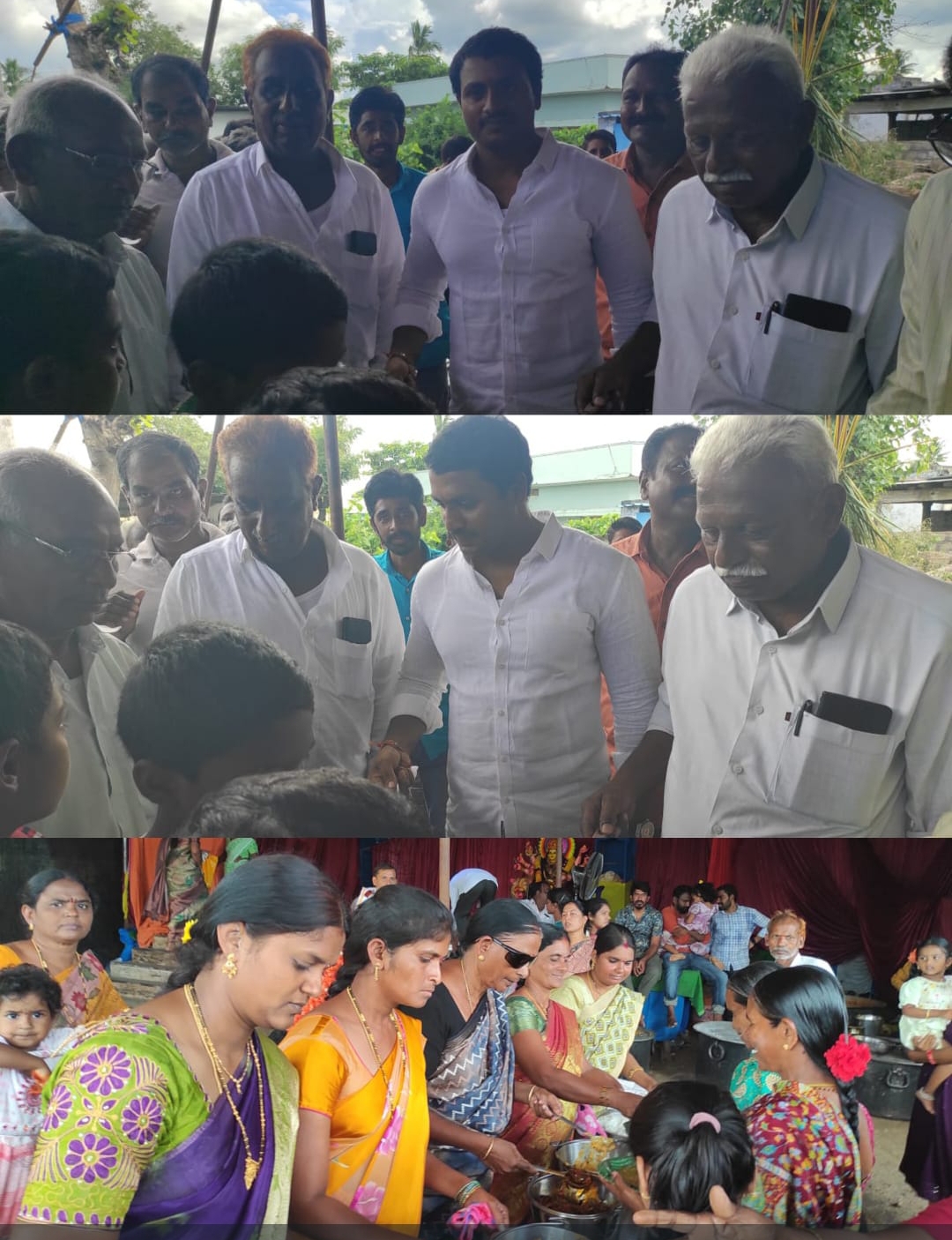 మహా అన్నదాన కార్యక్రమాన్ని ప్రారంభించిన జూలూరుపాడు ఎస్సై రాణా ప్రతాప్