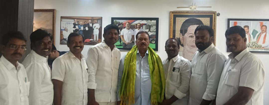 ప్రభుత్వ సలహాదారులు మహమ్మద్ షబ్బీర్ అలీ ని కలిసి కృతజ్ఞతలు తెలిపిన పాల్వంచ మండల సర్పంచుల ఫోరం మరియు వివిధ గ్రామ సర్పంచులు