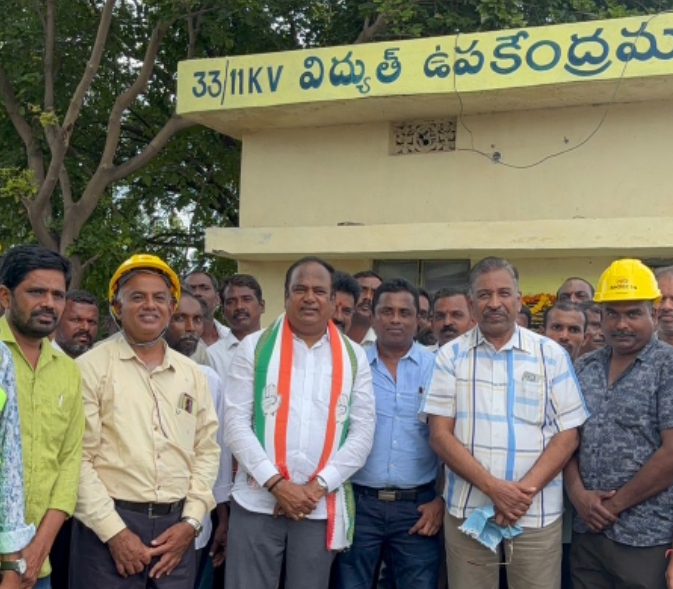 బాడ్సి  సబ్ స్టేషన్ లో విద్యుత్ లైన్ ను ప్రారంభించిన రూరల్ ఎమ్మెల్యే భూపతి రెడ్డి