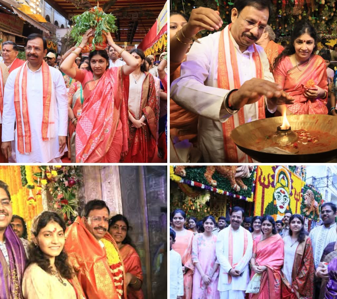ఉజ్జయిని మహంకాళి అమ్మవారిని దర్శించుకున్న నగర సీపీ సజ్జనర్